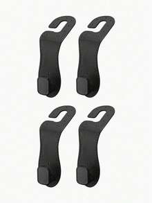 Car Seatback Hook, Hidden Rubber Metal Car Rear Seat Storage Hook, Small Leather Storage Hook For Vehicles - Hidden - View 7