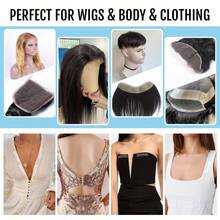 Strong Hold Body Adhesive And Wig Installation Kit, Roll-On Body Glue And Invisible Waterproof Double-Sided Tape, Sweat-Resistant Durable Secure Bonding For Lace Wigs, Body Jewelry, Fashion Apparel, Women's Styling Tool - Glue - View 3