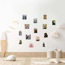 62张圣母玛利亚贴纸，美观实用，可用于剪贴簿、日记本、笔记本电脑、保险杠、滑板、水瓶、电脑、手机、贺卡、相册、家具等装饰。 - 隨機風格 - 查看 7