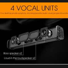 Apollo USB Charging Speaker, Soundbar, Bluetooth Speaker In Black - Black - View 7