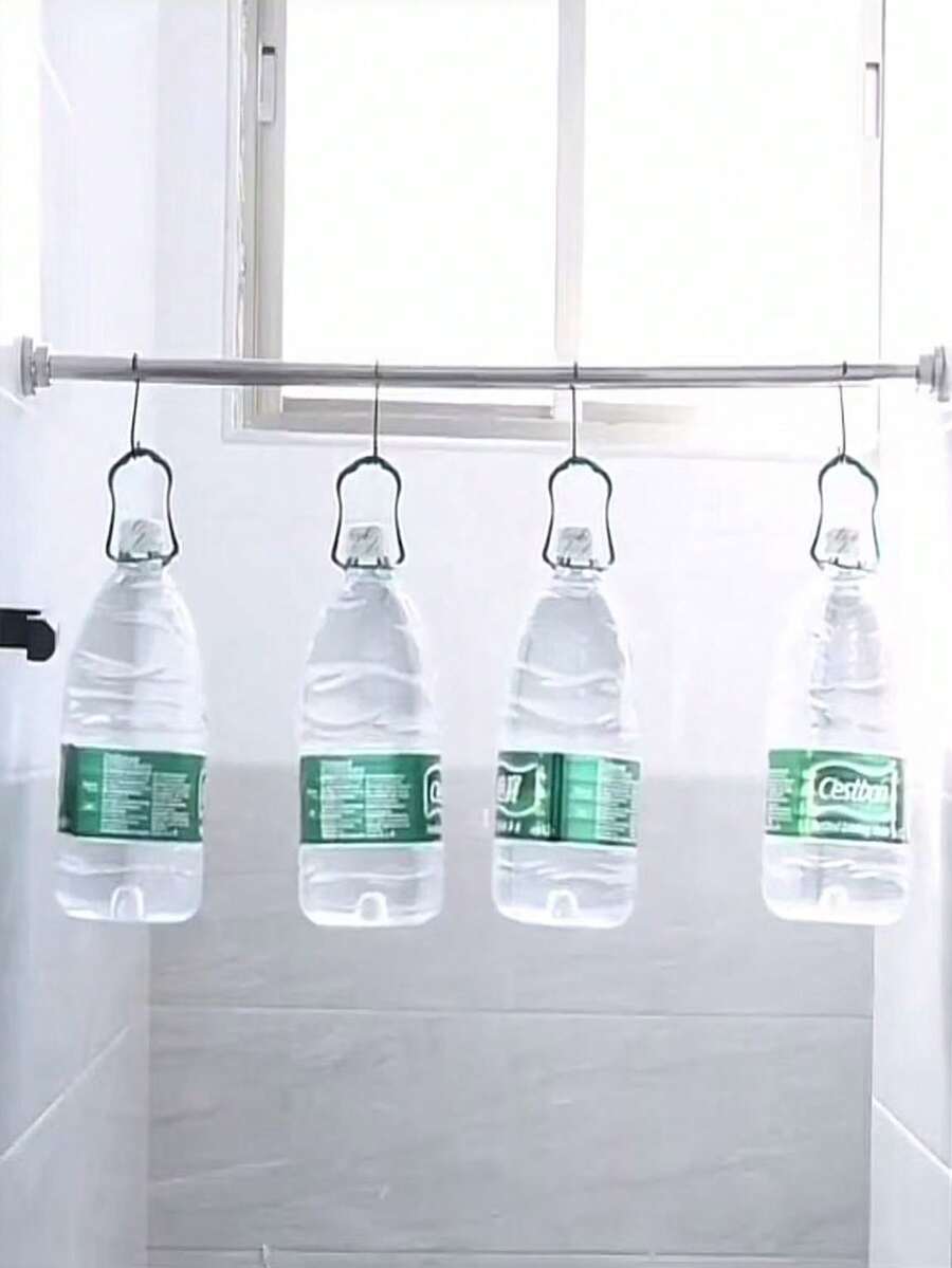 Hole-Free Stainless Steel Telescopic Rod For Adjustable Bedroom Curtain Rods, Bathroom Shower Curtains, And Balcony Clothes Drying Rods