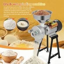 Molinillo de granos eléctrico de 3000 W, para maíz, harina de trigo, cereales, húmedo y seco,Molino Eléctrico Granos, Maíz, Trigo, Harina Húmedo Y Seco - Tipo de Enchufe B USA (110-127V) - Ver 7