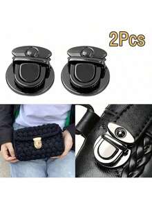 2/3/6Pcs Metal Bag Lock Buckle, Duckbill Style Lock Buckle, Handbag And Shoulder Bag DIY Craft, Leather Wallet Closure Accessory, Fashion Apparel Component, Durable Hardware, Multiple Colors Available - Multicolor - View 19