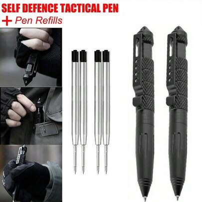 5pcs Self Defence Tactical Pen Glass Breaker DNA Catcher Survival Emergency Tool