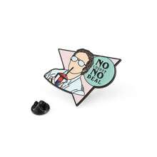 1枚胸针、徽章、时尚电视剧珐琅别针（款式随机） - 彩色 - 查看 6