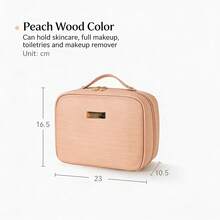 1个大容量便携多功能旅行化妆包，防水化妆品收纳包 - 彩色 - 查看 9