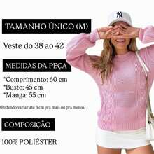 Women's Popcorn Knit Blouse Knitting Fashion Blogger Simple Wool-Like Fabric Knitted Cable Stitch Evening Holiday Office Home Daily - màu đen - Xem 2