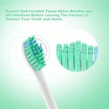 Pisonicleara Replacement Toothbrush Heads(6 Pack) Compatible With Philips Sonicare E-Series Essence CleanCare Elite Advance Hx7022_66 Xtreme Brush Refill Hx7001 - 白色 - 查看 5