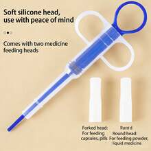 New Pet Grooming Set, Double-Hole Professional Cat Nail Clippers, Pet Medication Dispenser, And Anti-Bite Bathing Gloves, Sold As A Set - View 3