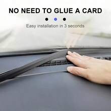 1pc Black Car Dashboard Seal Strip, Fills Gap Between Windshield, Prevents Dust Accumulation, Sound & Vibration Insulation, Waterproof & Heat Resistant, Durable Material, Suitable For All Vehicle Models - 1pc Black Car Gap Sealing Strip - View 7