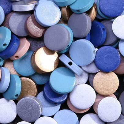 10/50 st 15 mm Morandi-färgade platta runda träpärlor, naturliga träcirklar skivade lösa pärlor för DIY makramé smycken pärlgirlang heminredning smyckestillverkning armband halsband örhängen