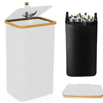 Pack Of 1 Durable Storage Container With Sturdy Handles And Free Lid 100L Capacity Heavy Duty Fabric Material For Kitchen Garage Bedroom Living Room Office Odor Control Organization Solution