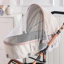 Baby Stroller Sunshade, Universal Mosquito Net For Strollers, Buggies, Insect Mosquito Net, Protective Stroller Cover UPQP - White Daisy - View 6