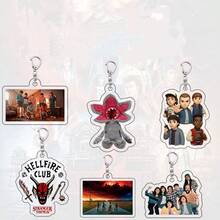 1pc Pendant, Hell Fire Club Mask Keychain, TV Show Merchandise (Random Style) - Multicolor - View 10