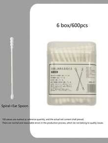 100支双头软耳勺，耳垢清除棉签 - 温和去除黑头和清洁，独立包装卫生耳勺，双头设计，高品质包装，日本个人护理工具，时尚容器，舒适握感 - 雙頭 - 查看 26