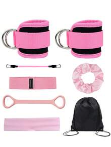 11pcs Resistance Band Set, Includes Ankle Strap, Booty Bands, Leg Tube Bands, Waist Trimmer, Pulley, Glute & Ankle Resistance Bands Training Kit - Multicolor - View 1