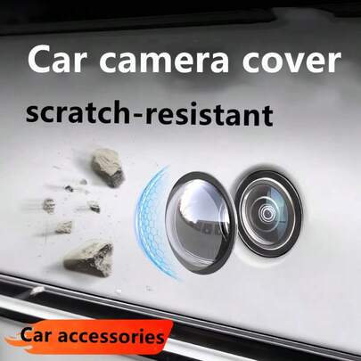 Car Camera Lens Protector Cover, 360° Scratch-Resistant Front & Rear Camera Full Protection, Auto Accessories