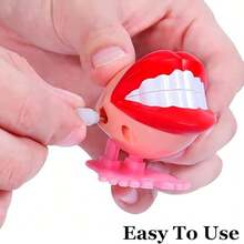 1/2/5/10/24pcs Wind-Up Clicking Teeth Toys, Wind-Up Toys, Clicking Teeth Walking Toys, Funny Teeth Toys, Prank Toys, Birthday Party Favors, Gift Bag Fillers, Random Colors - Multicolor - View 4