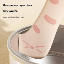 Pet Cat Can Lid Sealer Spoon, Dog Cat Paw Can Opener Scooper Sealing Silicone Lid Preserving Tool - Multicolor - View 7
