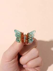 20/30pcs Random Color Butterfly Hair Clips For Girls, Everyday Wear Butterfly Hair Claws - Multicolor - View 4