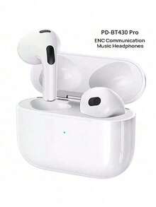 REMAX PD-BT430 Pro Bluetooth Headphones: Deep Noise Cancellation, Bluetooth V5.3 Chip, Imperceptible Latency, Touch Controls, Spatial Audio, Instant Connection Upon Power-On, Comfortable Fit, Long Battery Life, Compatible With Both Apple And Android, White. - View 1