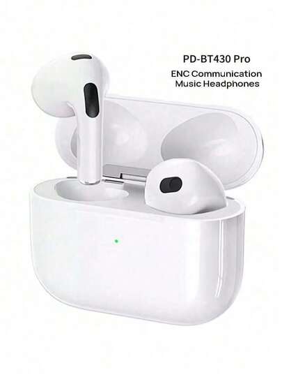 REMAX PD-BT430 Pro Bluetooth Headphones: Deep Noise Cancellation, Bluetooth V5.3 Chip, Imperceptible Latency, Touch Controls, Spatial Audio, Instant Connection Upon Power-On, Comfortable Fit, Long Battery Life, Compatible With Both Apple And Android, White.