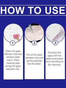 Ceramic Tile Grout, Household Kitchen & Bathroom Waterproof Anti-Mold Tile Filler Sealant - A - View 6