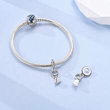 Hapour 幸运拉环吊坠，适配原装手链项链，925 纯银，精美个性化设计，串珠 DIY 首饰，派对礼物 - BKTC2009 - 查看 6