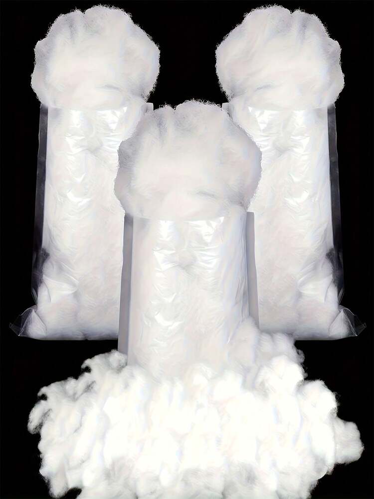 Bông nhồi polyester, màu trắng, thích hợp cho đồ thủ công, gối, đệm, đồ dùng may vá và đan móc, PP, gối trang trí, chất độn đồ thủ công mỹ nghệ. - w - Xem 4