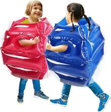 GCCSJ Kids Sumo Balls,2-Pack 24 Inch Kids Bumper Balls - Inflatable Sumo Bumper Soccer Balls For Ages 3-12, Outdoor Team Play Balls With Safety Handles, Fun Backyard Game & Birthday Party Toy For Boys & GirlsIt Is The Best Birthday Giftgift For Children (24 Inch,2 PcsBlue+Red) - Red + Blue 24 Inch - View 4