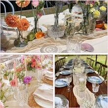 1pc 10ft Cheesecloth Table Runner, Romantic Wedding Cheesecloth Decor, Bridal Shower Engagement Party Decoration - Beige - View 6
