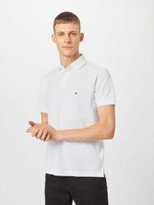 Polo Tommy Hilfiger Homme Blanc Regular Fit Manches Courtes - Branco - View 2