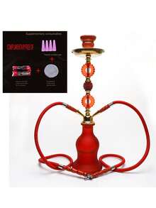 1pc Complete Hookah Set, German Quality, Single Hose Silicone Hookah Pipe With Aluminum Foil And Disposable Mouthpieces - one-size - View 3