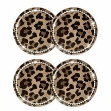 1/2/4pcs Car Cup Holder Coasters With Leopard Print Pattern, Interesting Leopard Design To Protect Car Cup Holders - Leopard Print Coasters - View 12