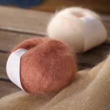 1pc/25g Soft Mohair Yarn,Warm Wool Yarn,For Hand Knitting Sweater And Shawl DIY Material Supplies Crochet Yarn - ZB01 - View 3