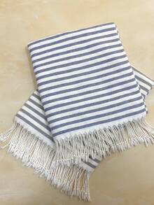 1pc/2pcs Set Striped Turkish Beach Towel - 39"X 71"/99 X 180 Cm Extra Large Sand-Proof Quick Dry Compact Cotton Beach Towel, Suitable For Beach, Bathroom, Swimming Pool, Travel, Yoga, Camping - Multicolor - View 2