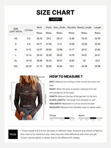 CILKOO Western Cowboy Print Turtleneck Long Sleeve Mesh Top, Spring Casual Black - Black - View 7