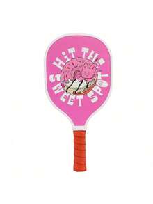 1pc USAPA Approved 9-Ply Maple Edge Wood Pickleball Paddle With UV Printed Animal Pattern, Adult Sports Racket - Multicolor - View 11