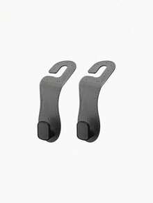 Car Seatback Hook, Hidden Rubber Metal Car Rear Seat Storage Hook, Small Leather Storage Hook For Vehicles - Hidden - View 9