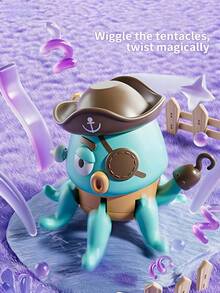 1pc 4 Color Options Fun Octopus-Shaped Clockwork Toy – Precise Gears For Smooth Movement - Multicolor - View 2