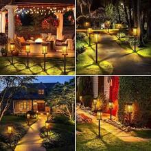 16pcs Warm-Colored Solar Lights, 300 MAh,Used For Decorating Yards, Gardens, Landscapes, Terraces, Lawns, Paths And Driveways,12-Hour Long-Lasting Lights,Outdoor Solar Path Lights Are Waterproof,Halloween Decorations. - solar garden light - 查看 9