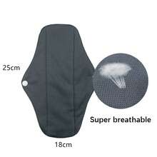 4片装 AWJ 网状衬垫卫生巾，可重复使用，女性专用，可水洗，防水，常规流量，日用型 - 4件裝 - 查看 12