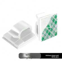 20 piezas Organizador de cable de carga, Clips de cable de pared autoadhesivos, Hebillas de cableado de automóvil minimalistas, Clips de organización de cables sin dolor, Gestión de cables sin enredos para escritorio y hogar, Adhesivo fuerte, Multiescenario, Ordenado y conveniente - Multicolor - Ver 3