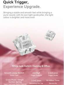 X85 机械键盘，RGB 背光，三模式无线（蓝牙/2.4G/有线），支持热插拔，侧印，可自定义背光游戏键盘 - 查看 6