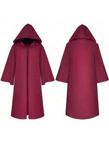 Nouveau costume d'Halloween : cape de Grim Reaper, costume médiéval pour hommes adultes, longue cape de cosplay. - Robe longue et cape - noires - Voir 6