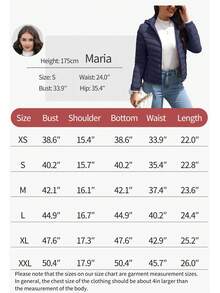 Chaqueta con capucha minimalista de otoño para mujer Risissida - Diseño sin cremallera, bolsillos prácticos, elegante para el invierno - Azul Marino - Ver 11