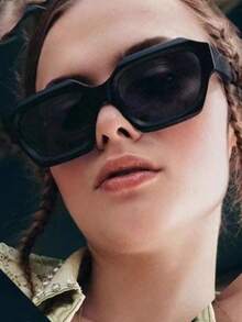 1副2026新款夏季时尚大方框眼镜，男女通用欧美ins风 - 彩色 - 查看 2