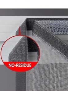 灰色磁吸式纱窗网，可自行安装，防蚊虫，隐形家用卧室磁性窗帘 - 灰色 - 查看 2