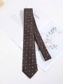 1pc Men's Fashion Cashew Pattern Tie, Casual Versatile Suitable For Daily Commute, Outing, Party Matching - Multicolor - View 8