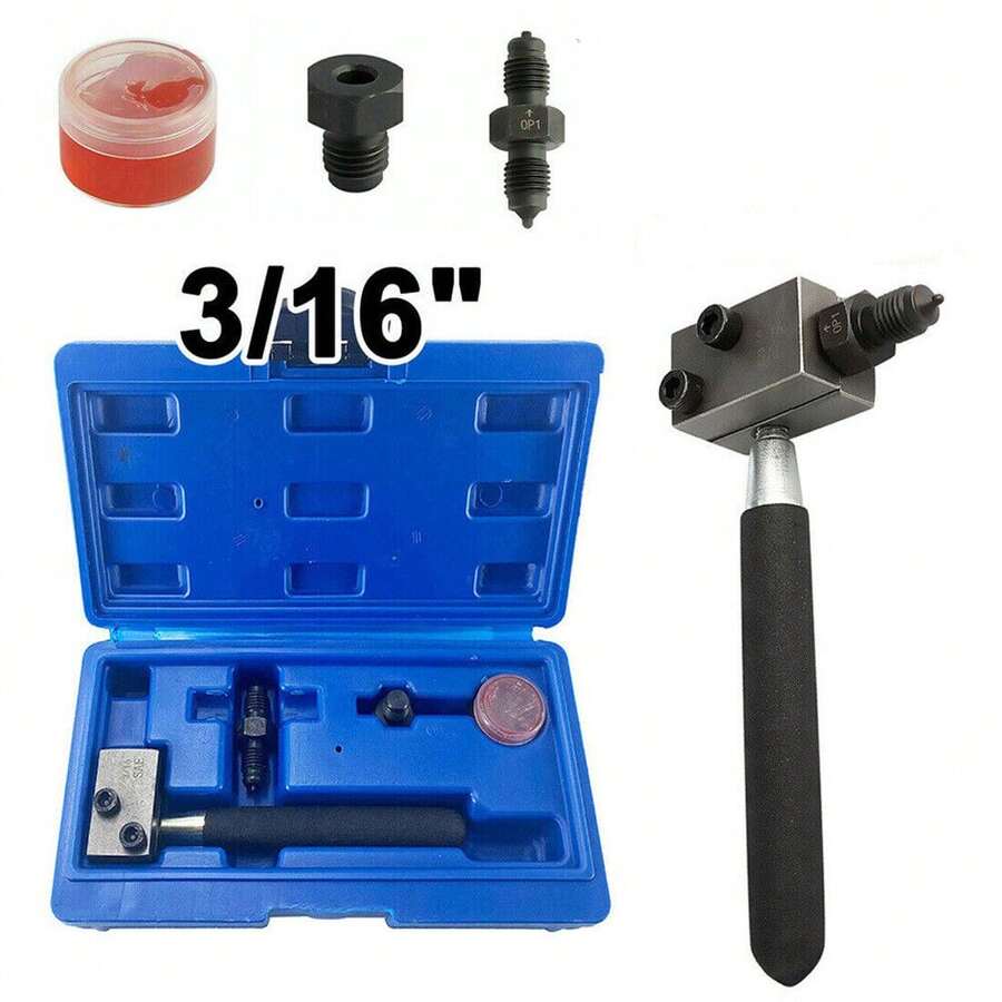 Handheld Brake Flaring Tool Kit 3/16" SAE On-Car Double Flare For Automotive Repair - A - View 1